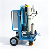 Purificateur d'huile portable 10L, machine de filtration d'huile usagée industrielle, machine de purification d'huile de lubrification industrielle