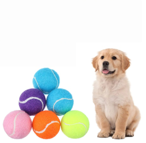 Pelota de Tenis para Perros con Logotipo Personalizado, Alta Elasticidad, Colorida, Fácil de Atrapar, Pelota de Juego para Mascotas, para Masticar y Perseguir, 2.5 Pulgadas - Product Image 1