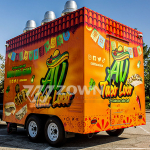 Shock Resistant Mobile Food <b>Trailer</b> Stable Vending Cart For Road Mobile Operation - Product Image 3