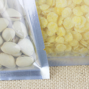 Gold One Side Silver <strong>Foil</strong> One Side Clear/transparent Zip Lock Bag Design Aluminum <strong>Foil</strong> <strong>Vacuum</strong> Food Sealer Bags - Product Image 4