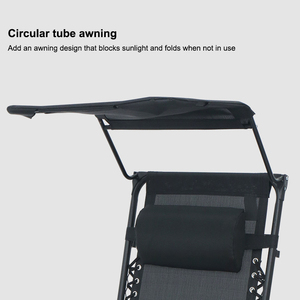 Tumbona Plegable Ajustable para Jardín, Playa o Camping, Tipo Gravedad Cero - Product Image 3