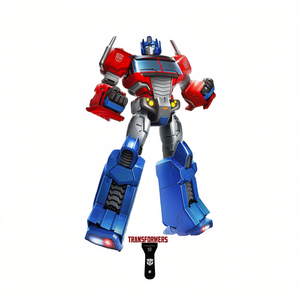 Ballon en feuille métallique Transformers Optimus Prime 76x53cm, décoration de fête pour enfants, lot de 2 - Product Image 2