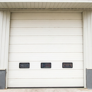 Système de rail de levage vertical, panneau en acier durable, <span class=keywords><strong>porte</strong></span> sectionnelle automatique résistante au vent pour usage commercial intensif - Product Image 2