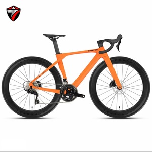Jeu de roues de vélo de route en fibre de carbone T10pro 60 mm, freins à disque hydrauliques Sensah 24 vitesses, course 700C -2rd Aero Design, cadre profilé - Product Image 4