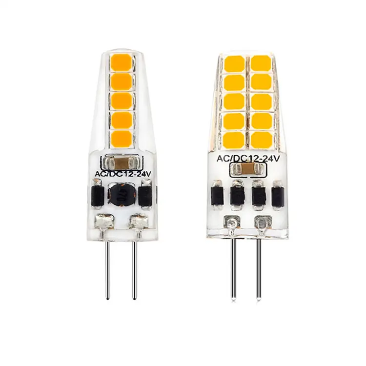 ส่วนประกอบของโคมไฟเพดานจี้หรี่แสงได้ SMD2835 DC12V AC 24V 1.5W หลอดไฟ LED G4