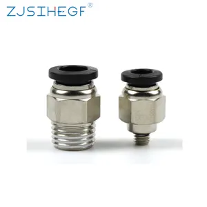Pneumatic Quick Connector PC Gas Pipe Quick Male Thread Straight 4/6/8/10/12/14/16 MM Push Air Tube Straight Connection