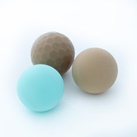 Balle de massage en silicone élastique personnalisée avec logo de couleur, pour le massage du corps, la relaxation des muscles du dos, le yoga, le Pilates, la fascia