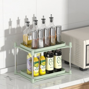 New <b>Kitchen</b> Cabinet Storage Container Basket <b>Drawer</b> Rack 2 Tier Clear <b>Organizer</b> With Dividers - Product Image 4