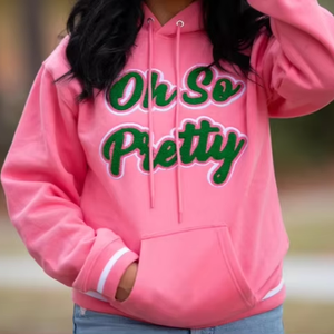 Su misura OEM <span class=keywords><strong>oversize</strong></span> Sorority Women <span class=keywords><strong>felpa</strong></span> con cappuccio <span class=keywords><strong>felpa</strong></span> retrò AKA <span class=keywords><strong>felpa</strong></span> rosa <span class=keywords><strong>verde</strong></span> <span class=keywords><strong>felpa</strong></span> 1908 alfa Soror - Product Image 1