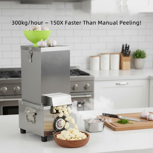 Nueva Máquina Peladora <span class=keywords><strong>de</strong></span> Ajos Secos Totalmente Automática, Comercial, <span class=keywords><strong>de</strong></span> Acero Inoxidable, Pequeña, para Pelar Frutas y Verduras - Product Image 1