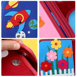 2025 nuevas almohadillas de juego sensoriales educativas <span class=keywords><strong>para</strong></span> <span class=keywords><strong>PC</strong></span>, azulejos de animales de libro ocupado de fieltro <span class=keywords><strong>para</strong></span> niños de 2 a 4 años, autismo libre, certificado CPC gratis - Product Image 3