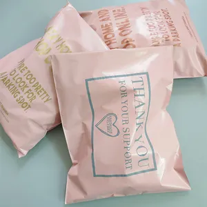 Изготовленные на заказ сумки доставки пластиковых почтовых отправлений логотипа Биоразлагаемые сумки доставки для одежд