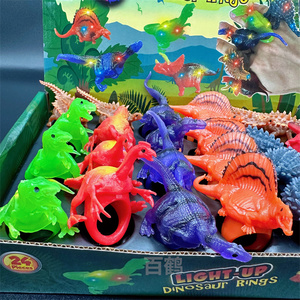 Anillo de Dinosaurio LED Luminoso, Divertido y Genial para Fiestas, Mini Marionetas Decorativas de Animales, Juguete de Dedo, Juguete Antiestrés Unisex - Product Image 4