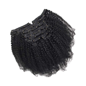 GRADO SUPERIOR PELO EUROPEO REMY SIN PROCESAR ENGRANOS LIBRES MANO TIEDKINKY EXTENSIÓN DE CABELLO A GRANEL RIZADO PRECIO MAYORISTA DIRECTO - Product Image 1