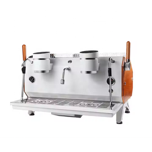 Máquina de café expreso comercial de triple caldera de 12L para cafés de alto volumen Cafetera de acero inoxidable de doble grupo - Product Image 1
