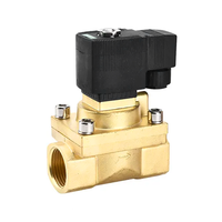 Válvula Solenoide de Latón de 2 Vías para Agua de Alta Temperatura y Alta Presión Serie 5404, 1/2, 3/4, 1 Pulgada, 12V, 220V, 50 bar, 5 MPa, Piezas Neumáticas