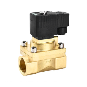 سلسلة 12V 50bar 5Mpa 2 اتجاه ارتفاع درجة الحرارة المياه صمام الملف اللولبي النحاس في الضغط من النحاس الأصفر - Product Image 2