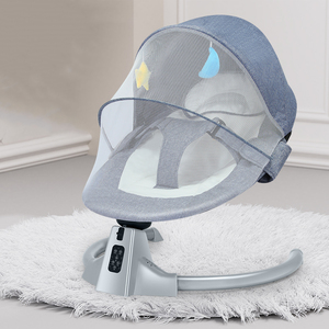 <span class=keywords><strong>Silla</strong></span> Mecedora Eléctrica Moderna y Portátil para Bebés con Control Remoto, Cuna Automática para Bebés - Product Image 2