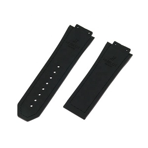 Cinturino per orologio in silicone nero marrone di lusso cinturino per orologio in pelle di gomma da 29mm per orologio king power - Product Image 3