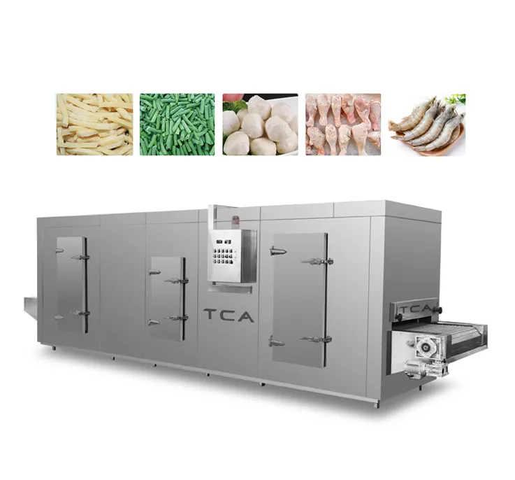 TCA high quality iqf blast freezing equipment tunnel freezer quick freezer