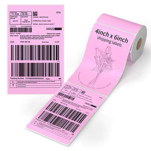 Etiquetas de envío térmicas en formato plegable de 4x6, coloridas, libres de BPA, impermeables, autoadhesivas, para logística, envíos exprés y FBA. - Product Image 2