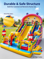 Tobogán Inflable Gigante de Mickey Mouse, Castillo Inflable con Temática Clásica, Parque Infantil Inflable para Niños, para Parques de Diversiones