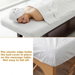 Funda Elástica Desechable para Camilla de Masaje, Tela No Tejida Transpirable, Fundas Desechables Ajustables para Camillas de Spa para Salón de Belleza - Product Image 5