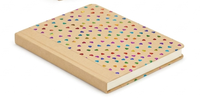 Kit d'emballage cadeau en papier kraft écologique recyclable imprimé en gravure mini-cœur coloré, sacs cadeaux, boîtes, cartes, emballages pour carnets