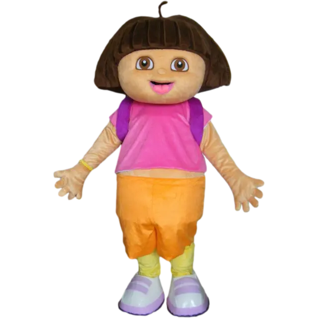 4912 Neueste Dora the Explorer Maskottchen Kostüme 3D Dora Film Cartoon Maskottchen Kostüme zum Verkauf