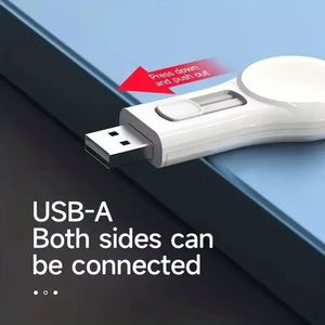 Portable Smart Watch Charger for IWatch Series 8 7 6 5 4 3 2 1 Laptop <b>USB</b>-<b>C</b> Magnetic <b>Cable</b> 5W PD Function Wireless <b>USB</b> Charger - Product Image 6