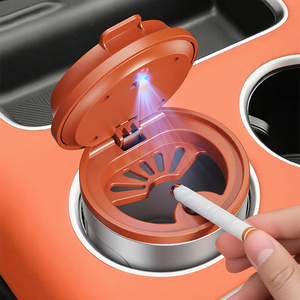 Sealed <b>Car</b> Ashtray Flame Retardant Alloy, No Ash Flying Smoke Proof Auto Extinguish Universal Fit, <b>for</b> BMW Toyota Honda - Product Image 4