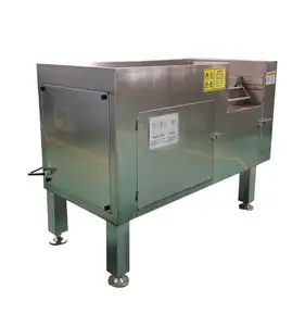 Máquina cortadora de carne congelada comercial, máquina cortadora de cubitos de pollo cúbico, cortador de cubitos de carne congelada