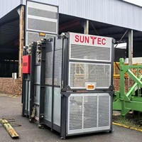 Monte-charge de chantier SC200 haute performance, capacité 2000 kg, hauteur de levage 400 m, OEM/Location, Ascenseur de construction