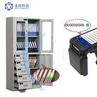 Étiquette de câble RFID UHF passive 860~960Mhz ISO18000-6C 100*52mm avec LED pour la localisation d'actifs