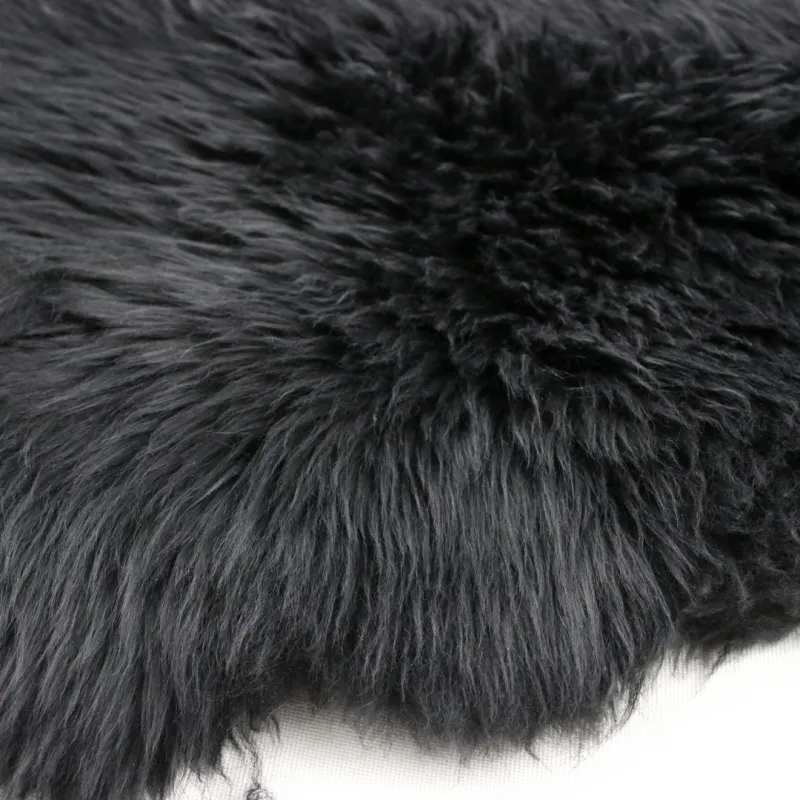 China manufacturer wholesale luxury shaggy thick genuine sheepskin fur material