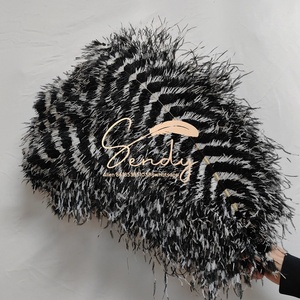 <span class=keywords><strong>Plumes</strong></span> d'autruche naturelles rayées de 60 à 65 cm en gros pour costumes de carnaval et décorations de festival de samba - Product Image 4