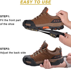 Steigeisen Eis klampen Traktion Schnee griffe für Stiefel Schuhe Frauen Männer Kinder Anti Slip 11 Spikes - Product Image 4