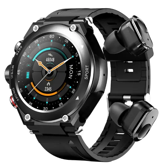 Hot Sale T92 Sport Reloj Touchscreen 2 In 1 Smart Watch Met Draadloze Oortelefoon Voor Mannen Gezondheid Sport Horloge