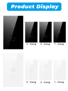 Pour Tuya US Edition WiFi Smart Wall Switch Indicateur <span class=keywords><strong>LED</strong></span> Alexa Compatible RF433 Télécommande 10A Max Alexa Compatible Smart - Product Image 6