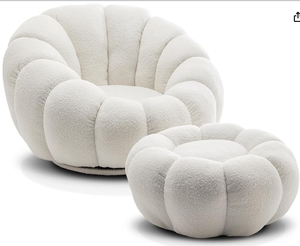 Canapé <span class=keywords><strong>Blanc</strong></span> Style Citrouille Fauteuil de Salon Nordique Canapé Une Place Décoration <span class=keywords><strong>Scandinave</strong></span> - Product Image 5