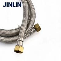 Tuyau flexible tressé moderne en acier inoxydable JINLIN 1/2" 3/4" pour raccordement de robinet de lavabo, chauffe-eau et toilettes, intérieur EPDM