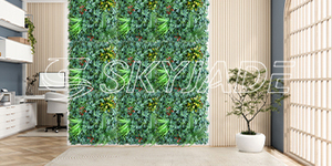 Nouvel arrivage de décoration murale en herbe de gardénia verte certifiée UV pour intérieur/extérieur plante murale artificielle mariages fêtes SKVG50-Yan - Product Image 4