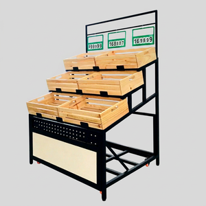 ADONG Présentoir de légumes de supermarché modulaire et facile à assembler avec conception compatible avec le panier-OEM Accept - Product Image 1