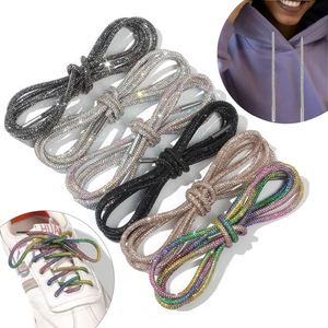 AB Crystal Rhinestone Shoe Laces Flat 3D Cordones con cordón para zapatillas y sudaderas Reemplazo Bling Glass Shoelaces Strings - Product Image 6