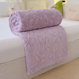 LongFine recyclé 100 Polyester tissu fourrure de lapin en relief vague 3D Jacquard tricoté tissu pour vêtements maison Textie couverture - Product Image 5