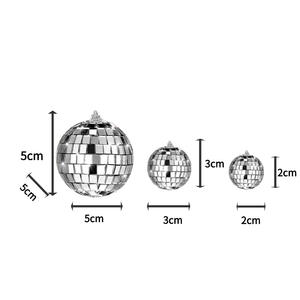 신상품 쿨하고 재미있는 디스코볼 파티용 거울, 크리스마스와 발렌타인데이를 위한 실버 글래스 디스코볼 - Product Image 5