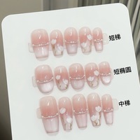 Vente en gros d'usine : Faux ongles press-on œil de chat faits main, réutilisables, disponibles en diverses tailles, avec designs personnalisés pris en charge