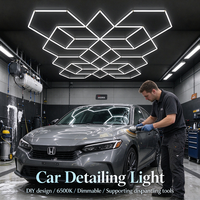 Éclairage LED de plafond dimmable 6500K pour le detailing automobile, idéal pour les studios, garages et showrooms.