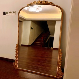 Style baroque Extra Large Plancher Verre Orné <span class=keywords><strong>Miroir</strong></span> Pleine Longueur Sculpté Or Cadre Décor <span class=keywords><strong>Miroir</strong></span> Antique <span class=keywords><strong>Vintage</strong></span> Mur <span class=keywords><strong>Miroir</strong></span> - Product Image 3