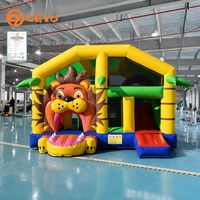 Château gonflable Ceyu, aire de jeux gonflable, toboggan lion, thème jungle, vente directe usine, pour fêtes d'enfants en extérieur, taille personnalisée